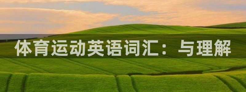 3377体育官网下载招商电话号码是多少号：体育运动英语词汇：